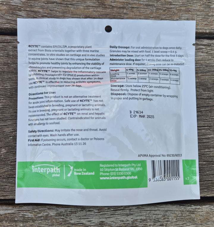 4cyte Canine Granule Sachet