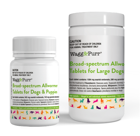 Wagg & Purr Allwormer tablets (100s)