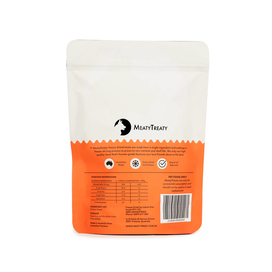 Meaty Treaty Freeze Dried Chicken Breast 100g