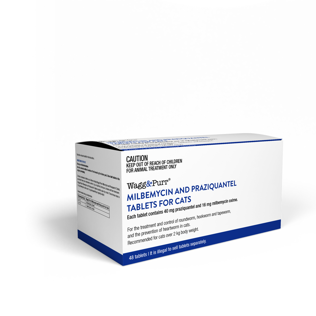 Wagg & Purr Milbemycin and Praziquantel tablet for Cats over 2-8kg